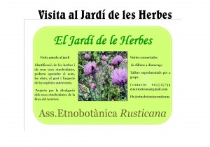 visita al Jardi de les Herbes public