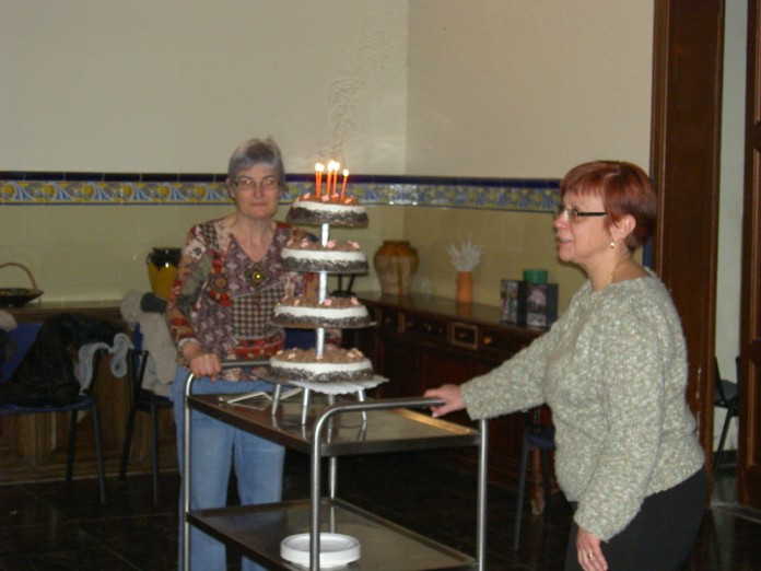 Despres de sopar el pastis d'aniversari